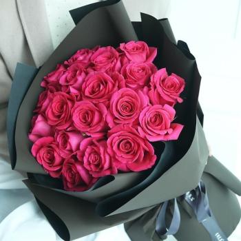 Букет Розовый розы (21 шт)